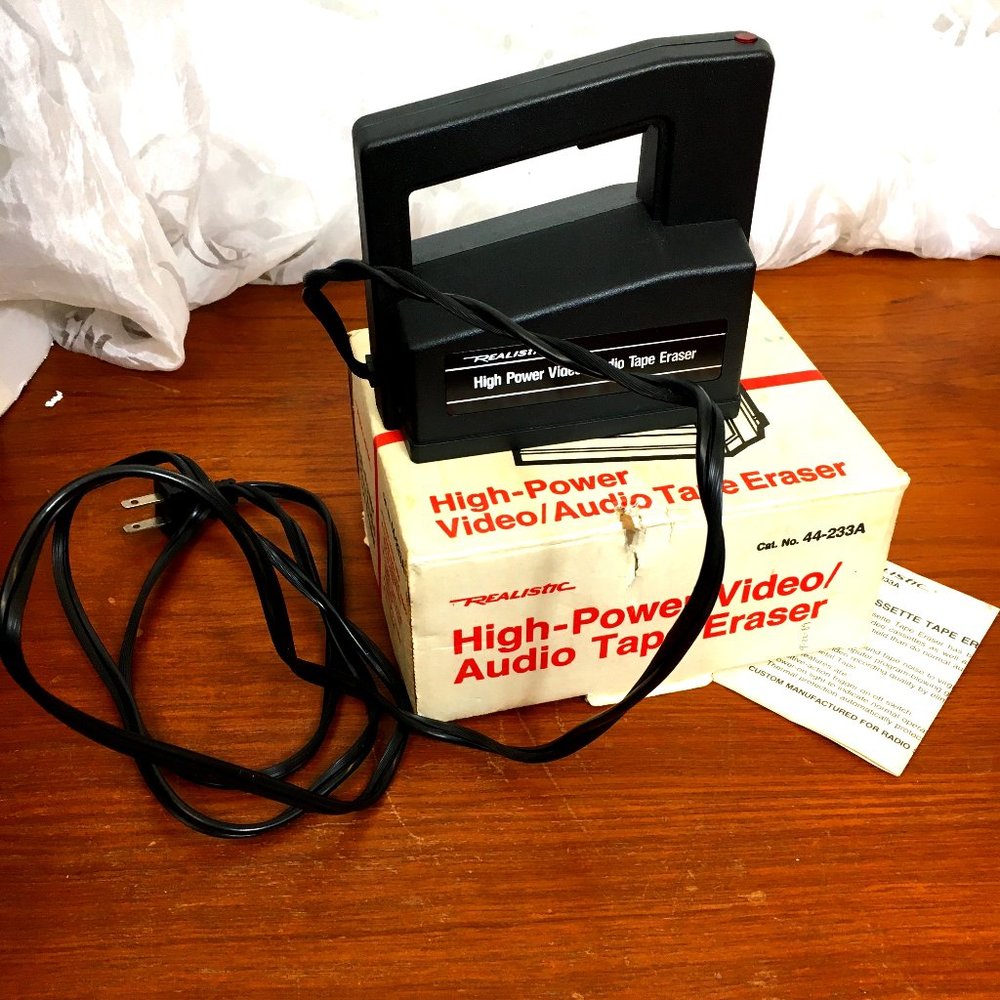 Video/Audio Tape Eraser Radio Shack Realistic (44-233A) Vintage